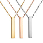 Four-Sided Engraving Necklace - BIingBling.SG